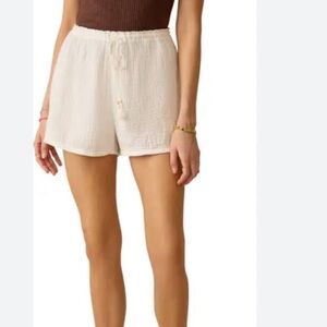 Faharty cotton drawstring shorts size xs